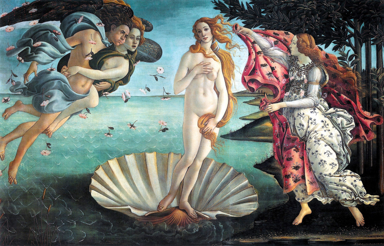 El nacimiento de Venus - Sandro Botticelli (Italia, 1484)