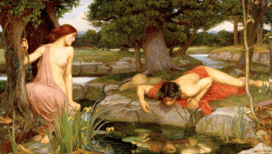 John William Waterhouse Eco y Narciso cuadro